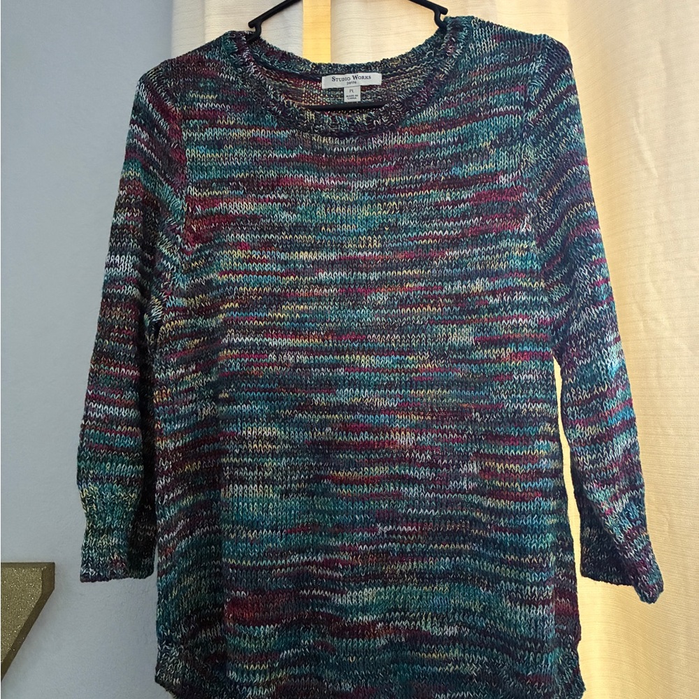 Studio Works Colorful Knit Top - Picture 2 of 2